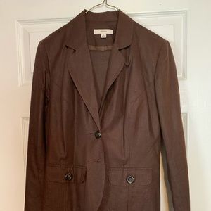Brown pantsuit size small 6